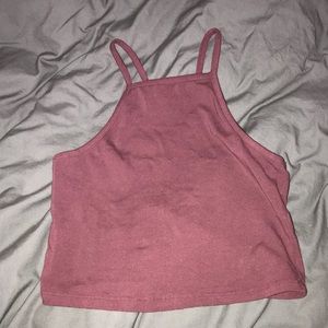 High neck crop top